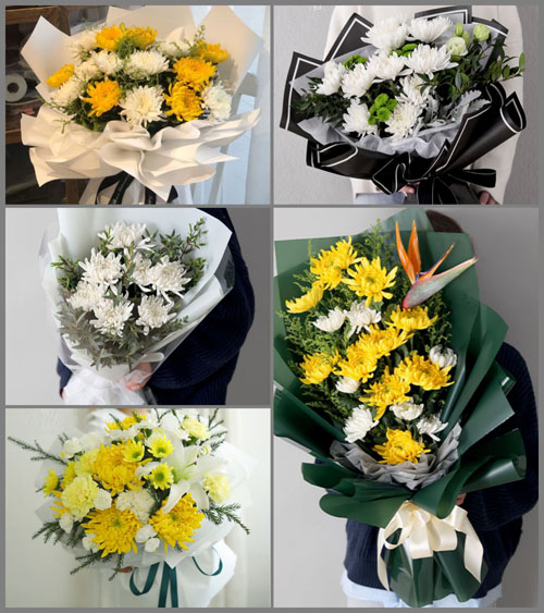 河南郑州新密市岳村镇火石岗村白事花束代送